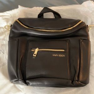 Fawn design black mini bag